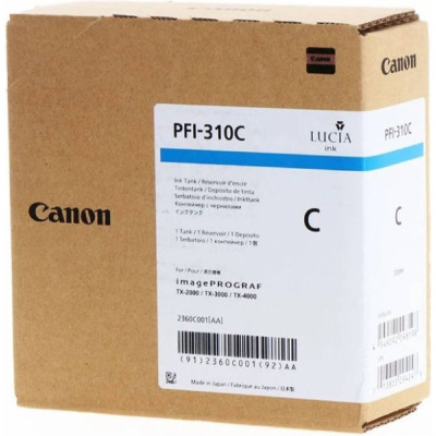 Originální inkoust Canon PFI-310C (2360C001), azurový, 330 ml