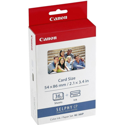 Canon, papír, bílý, KC-36IP (7739A001), 86x54mm, 36 ks