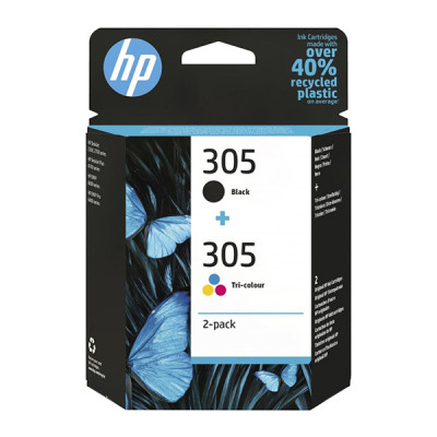 Originální inkoust HP 6ZD17AE (305), CMYK, 4-pack