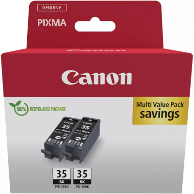 Originální inkoust Canon PGI-35Bk (1509B012, 1509B029), černý, 2 x 191 stran (2 × 9 ml), 2-pack