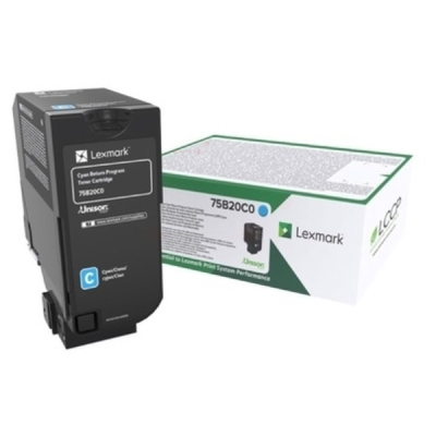 Originální toner Lexmark 75B20C0  (75B0020), azurový, 10000 stran