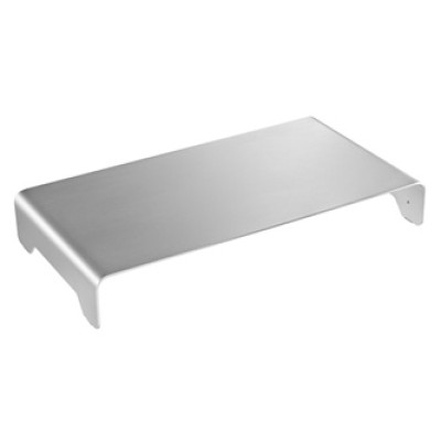 Podstavec pod monitor, stříbrný, hliník, Powerton