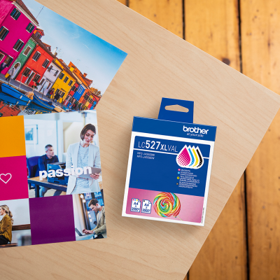 Originální inkoust Brother LC-527XLVAL, CMYK, 3000/2000 stran, 4-pack