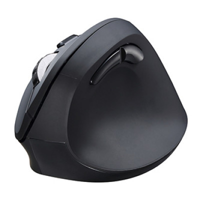 Powerton ERGO SHARK Myš bezdrátová, černá, 1600DPI