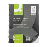 Kroužkový blok Q-Connect A4, čtverečkovaný - 80 listů