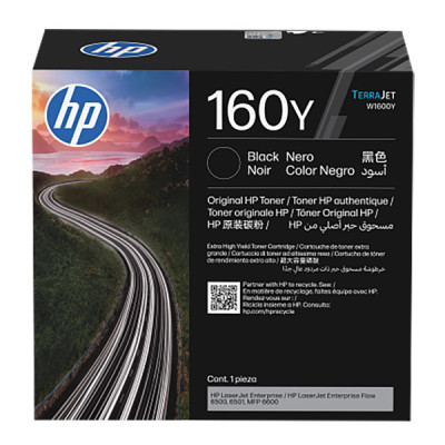 Originální toner HP W1600Y (160Y), černý, 38000