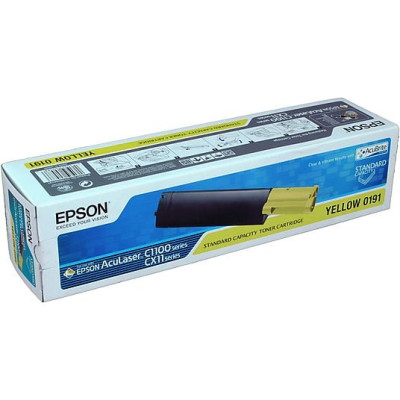 Originální toner Epson C13S050191, žlutý, 1500 stran,  VÝPRODEJ, náhradní obal