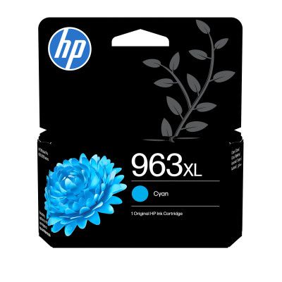 Originální inkoust HP 3JA27AE (963XL), azurový, 1600 stran (22,92 ml), XL