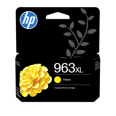 Originální inkoust HP 3JA29AE (963XL), žlutý, 1600 stran (22,92 ml), XL