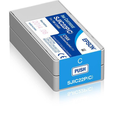 Originální inkoust Epson SJIC22P-C (C33S020602), azurový, 32,5 ml