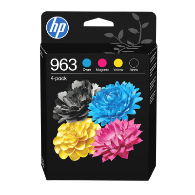 Originální inkoust HP 6ZC70AE (963), CMYK, 1000/700 stran, 4-pack