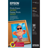 Epson Glossy Photo Paper, C13S042538, foto papír, lesklý, bílý, A4, 200 g/m2, 20 ks