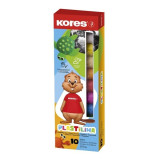Modelovací hmota Kores, 10 barev, 200 g