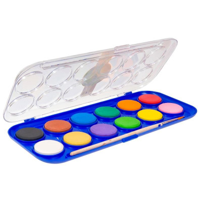 Vodové barvy Cricco, 12 barev + štětec