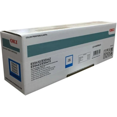 Originální toner Oki ES5473 (46490623), azurový, 6000 stran