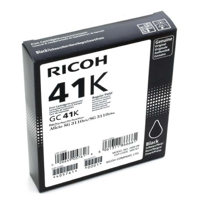 Originální gelová náplň Ricoh GC-41HK (405761), černá, 2500 stran