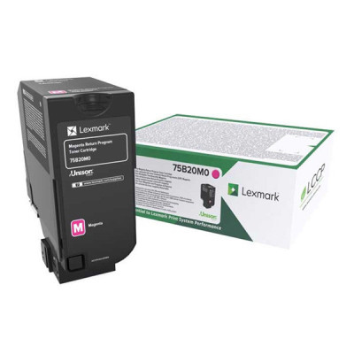 Originální toner Lexmark 75B20M0 (75B0030), purpurový, 10000 stran