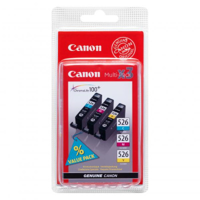 Originální inkoust Canon CLI-526CMY (4541B018, 4541B019), CMY, 3 × 9 ml, 3-pack