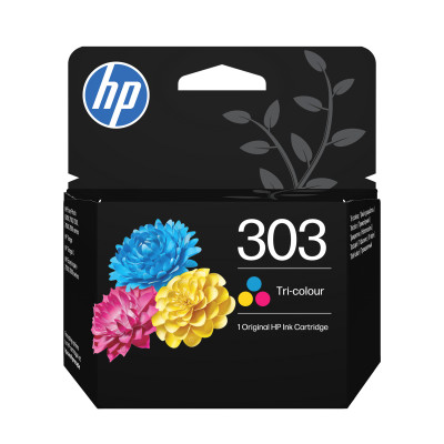 Originální inkoust HP T6N01AE (303), barevný, 165 stran