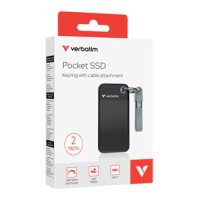 VERBATIM externí SSD 1TB Pocket USB3.2, 32194, černý