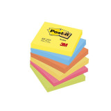 Bloček Post-it, 76 x 76 mm, energické barvy, 6 ks