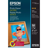 Epson Glossy Photo Paper, C13S042545, foto papír, lesklý, bílý, 13x18cm, 200 g/m2, 50 ks
