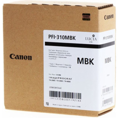 Originální inkoust Canon PFI-310MBk (2358C001), matně černý, 330 ml