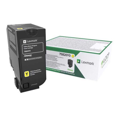 Originální toner Lexmark 75B20Y0 (75B0040), žlutý, 10000 stran